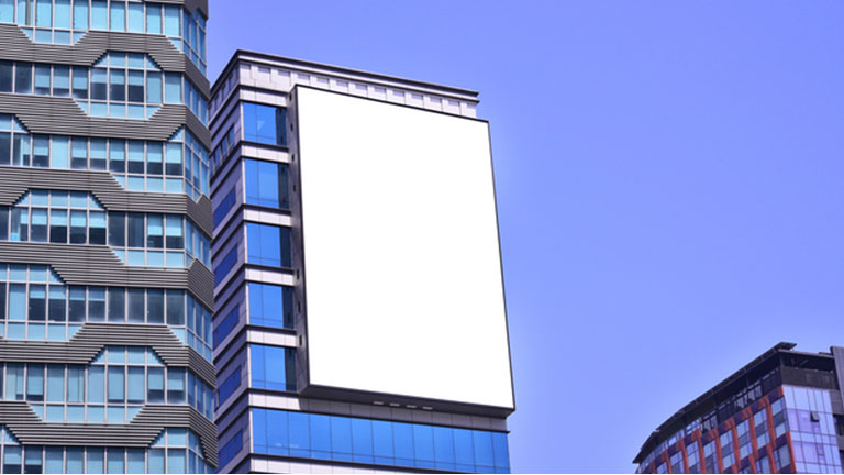 Advertising sign boards 