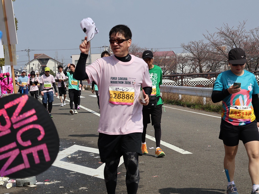 社員ランナーの走る様子